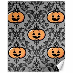 Pumpkin Pattern Canvas 11  X 14  by NerdySparkleGoth