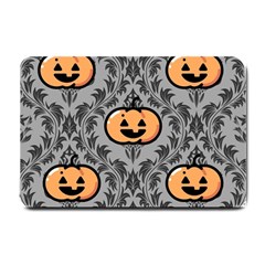 Pumpkin Pattern Small Doormat  by NerdySparkleGoth