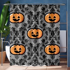 Pumpkin Pattern Shower Curtain 60  X 72  (medium)  by NerdySparkleGoth