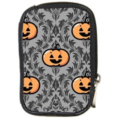 Pumpkin Pattern Compact Camera Leather Case by NerdySparkleGoth