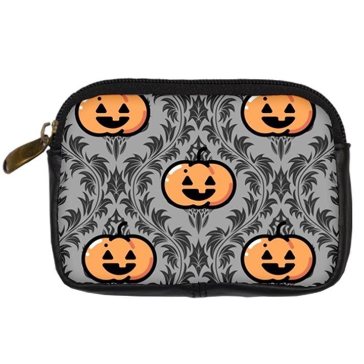 Pumpkin Pattern Digital Camera Leather Case