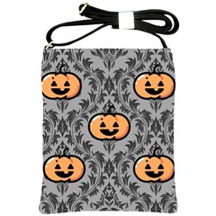 Pumpkin Pattern Shoulder Sling Bag by NerdySparkleGoth