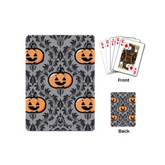 Pumpkin Pattern Playing Cards Single Design (mini) by NerdySparkleGoth