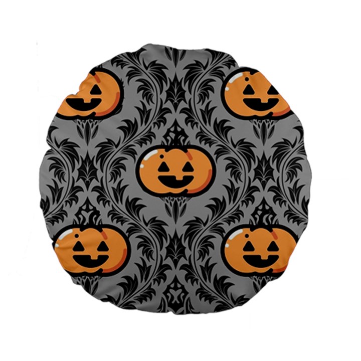 Pumpkin Pattern Standard 15  Premium Round Cushions