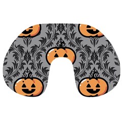 Pumpkin Pattern Travel Neck Pillow by NerdySparkleGoth