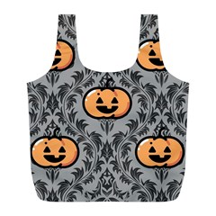 Pumpkin Pattern Full Print Recycle Bag (l) by NerdySparkleGoth