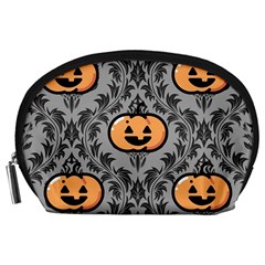 Pumpkin Pattern Accessory Pouch (large) by NerdySparkleGoth