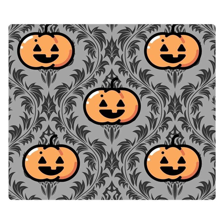 Pumpkin Pattern Double Sided Flano Blanket (Small) 