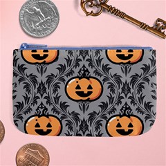 Pumpkin Pattern Large Coin Purse by NerdySparkleGoth