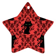 Cat Pattern Ornament (star) by NerdySparkleGoth