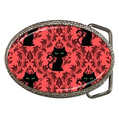 Cat Pattern Belt Buckles by NerdySparkleGoth