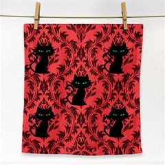 Cat Pattern Face Towel by NerdySparkleGoth