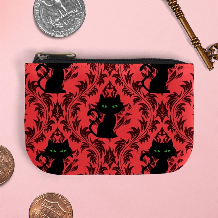 Cat Pattern Mini Coin Purse