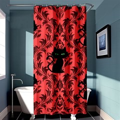 Cat Pattern Shower Curtain 36  X 72  (stall)  by NerdySparkleGoth