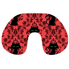 Cat Pattern Travel Neck Pillow by NerdySparkleGoth