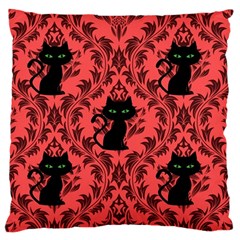 Cat Pattern Large Flano Cushion Case (two Sides) by NerdySparkleGoth