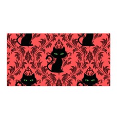 Cat Pattern Satin Wrap by NerdySparkleGoth