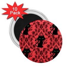 Cat Pattern 2 25  Magnets (10 Pack)  by NerdySparkleGoth