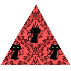 Cat Pattern Wooden Puzzle Triangle by NerdySparkleGoth