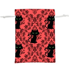 Cat Pattern  Lightweight Drawstring Pouch (xl) by NerdySparkleGoth