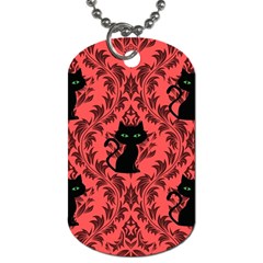 Cat Pattern Dog Tag (two Sides) by NerdySparkleGoth