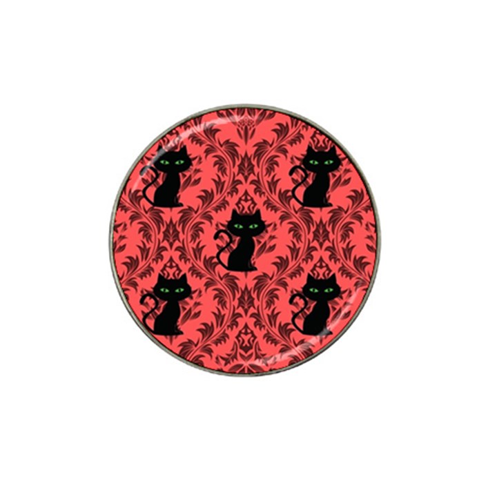 Cat Pattern Hat Clip Ball Marker (4 pack)