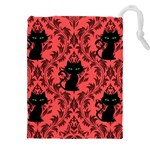 Cat Pattern Drawstring Pouch (4XL) Front