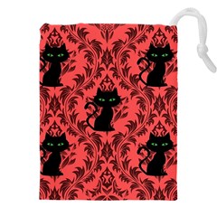 Cat Pattern Drawstring Pouch (5xl) by NerdySparkleGoth