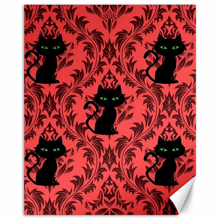 Cat Pattern Canvas 16  x 20 