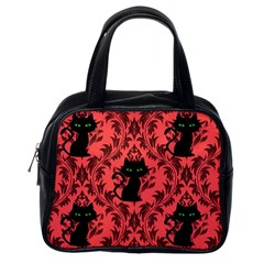 Cat Pattern Classic Handbag (one Side) by NerdySparkleGoth