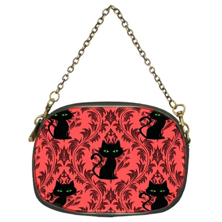 Cat Pattern Chain Purse (One Side)