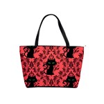 Cat Pattern Classic Shoulder Handbag Front