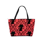 Cat Pattern Classic Shoulder Handbag Back