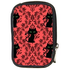 Cat Pattern Compact Camera Leather Case