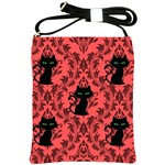 Cat Pattern Shoulder Sling Bag Front