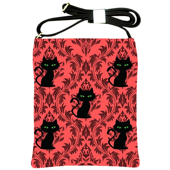 Cat Pattern Shoulder Sling Bag