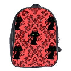 Cat Pattern School Bag (large) by NerdySparkleGoth