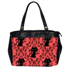 Cat Pattern Oversize Office Handbag (2 Sides) by NerdySparkleGoth