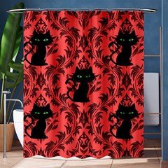 Cat Pattern Shower Curtain 60  X 72  (medium)  by NerdySparkleGoth