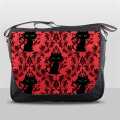 Cat Pattern Messenger Bag by NerdySparkleGoth