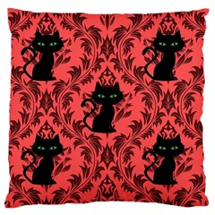 Cat Pattern Large Cushion Case (one Side) by NerdySparkleGoth