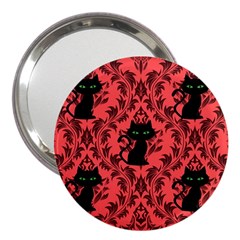 Cat Pattern 3  Handbag Mirrors by NerdySparkleGoth