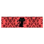 Cat Pattern Satin Scarf (Oblong) Front