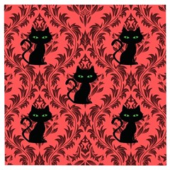 Cat Pattern Wooden Puzzle Square by NerdySparkleGoth