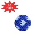 Ghost Pattern 1  Mini Magnet (10 pack)  Front