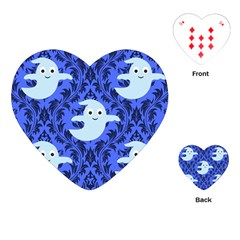 Ghost Pattern Playing Cards Single Design (heart)