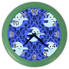 Ghost Pattern Color Wall Clock by NerdySparkleGoth