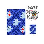 Ghost Pattern Playing Cards 54 Designs (Mini) Front - Heart3