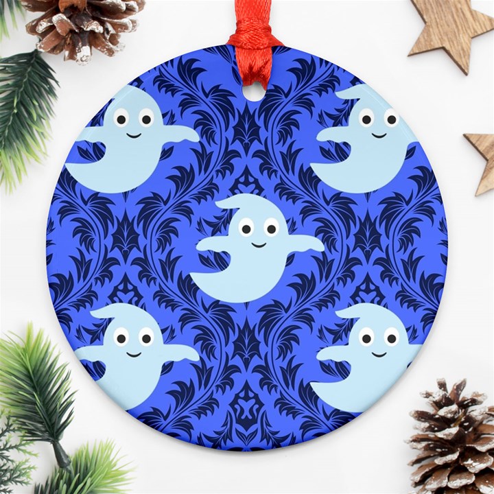 Ghost Pattern Ornament (Round)