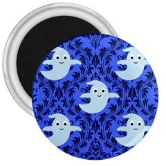 Ghost Pattern 3  Magnets by NerdySparkleGoth